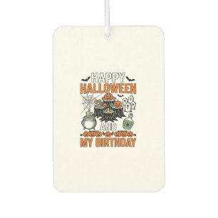 Halloween Geburtstag Vintage Kürbis Party Design_1 Autolufterfrischer