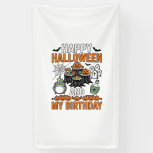 Halloween Geburtstag Vintage Kürbis Party Design_1 Banner