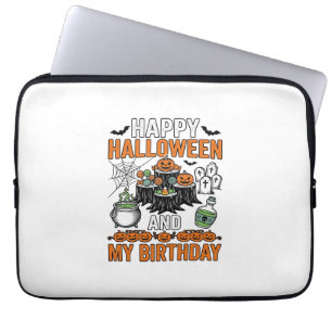Halloween Geburtstag Vintage Kürbis Party Design_1 Laptopschutzhülle