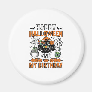 Halloween Geburtstag Vintage Kürbis Party Design_1 Magnet