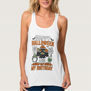 Halloween Geburtstag Vintage Kürbis Party Design_1 Tank Top