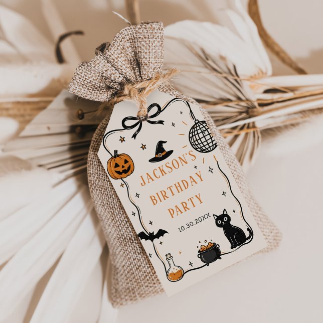 Halloween-Geburtstagsfeier Geschenkanhänger (Von Creator hochgeladen)