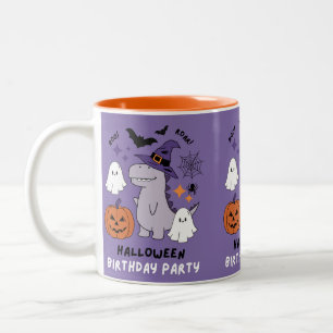 Halloween Geburtstagsfeier Süße Hexe Dinosaurier K Zweifarbige Tasse