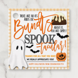 Halloween-Geburtstagskuchen Geschenkanhänger