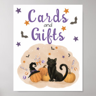 Halloween-Geburtstagsparten-Karten und Geschenke P Poster
