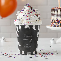 Halloween-Geburtstagsparty mit niedlichen beängsti