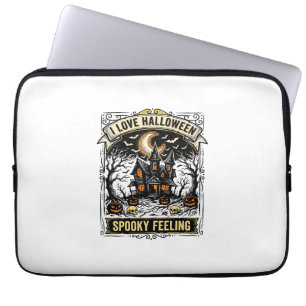 Halloween Gefühl Shirt Vintage Spukhaus Desi Laptopschutzhülle
