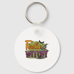 Halloween Gefühl Witchy Geburtstag Schlüsselanhänger