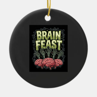 Halloween-Gehirnschmaus Zombie Hände Vektor Design Keramik Ornament