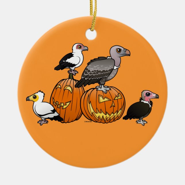 Halloween-Geier Keramik Ornament (Vorne)