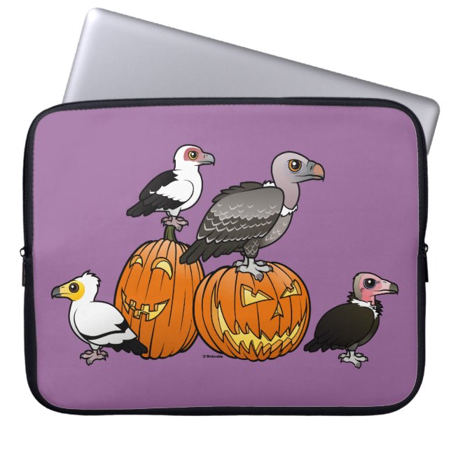 Halloween-Geier Laptopschutzhülle (Vorderseite)