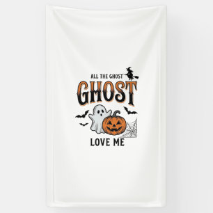 Halloween-Geist Alle Geister lieben mich Lustig Vi Banner