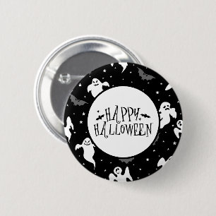 Halloween-Geist-Anstecknadel Button