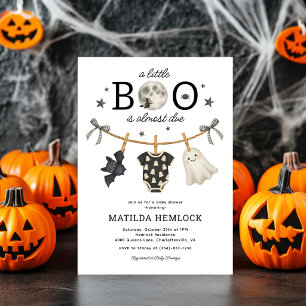 Halloween-Geist Baby Shower für kleine Boo Einladung