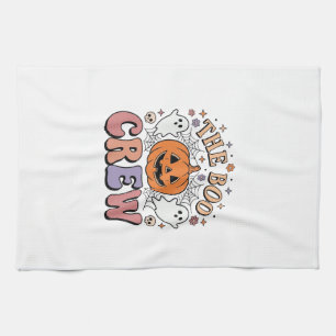 Halloween-Geist Boo Crew Niedlich Gruselig Vintage Geschirrtuch