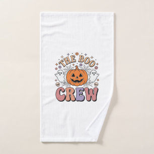 Halloween-Geist Boo Crew Niedlich Gruselig Vintage Handtuch