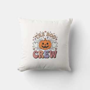 Halloween-Geist Boo Crew Niedlich Gruselig Vintage Kissen
