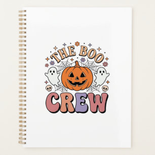 Halloween-Geist Boo Crew Niedlich Gruselig Vintage Planer