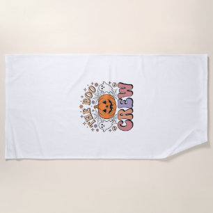 Halloween-Geist Boo Crew Niedlich Gruselig Vintage Strandtuch