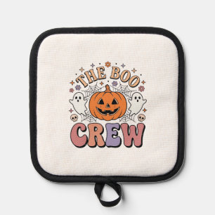 Halloween-Geist Boo Crew Niedlich Gruselig Vintage Topflappen