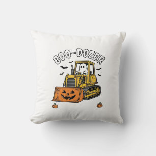 Halloween-Geist Boo Dozer Lustiger Bulldozer_1 Kissen