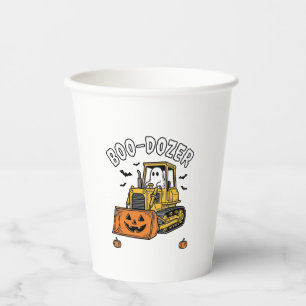 Halloween-Geist Boo Dozer Lustiger Bulldozer_1 Pappbecher