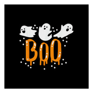 Halloween Geist Boo Süß Poster