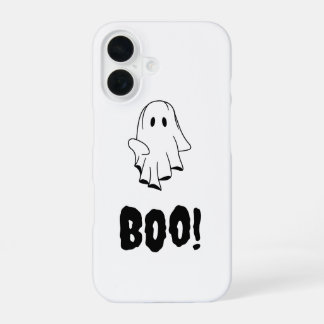 Halloween-Geist-Buh-iPhone-Hülle mit festem Design iPhone 16 Hülle