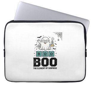 Halloween-Geist Buh Wissenschaft Lustig Vintage_1 Laptopschutzhülle