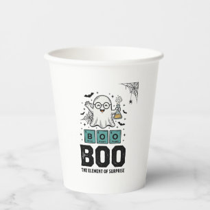 Halloween-Geist Buh Wissenschaft Lustig Vintage_1 Pappbecher