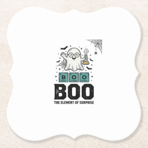 Halloween-Geist Buh Wissenschaft Lustig Vintage_1 Untersetzer