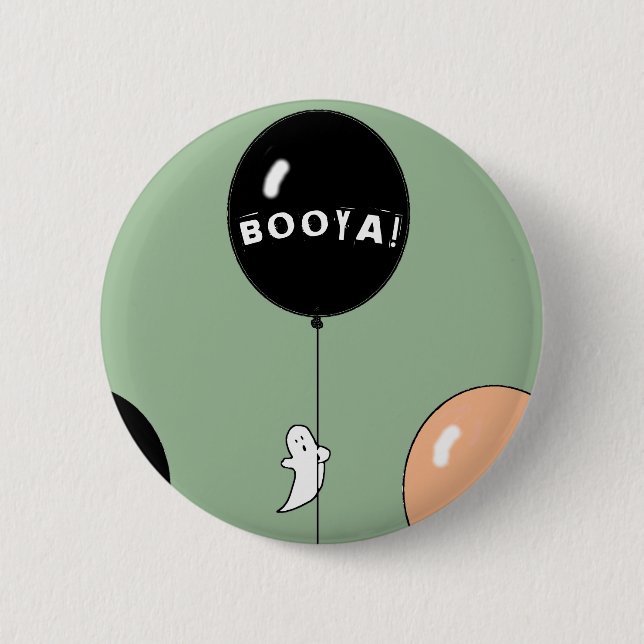 Halloween-Geist Button (Vorderseite)