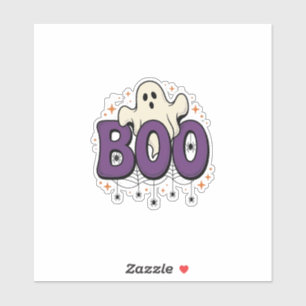 Halloween-Geist Buu lustige Spinne Vintage_1 Aufkleber