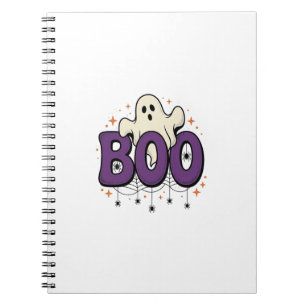 Halloween-Geist Buu Lustige Spinne Vintage_1 Notizblock