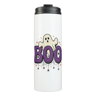 Halloween-Geist Buu Lustige Spinne Vintage_1 Thermosbecher
