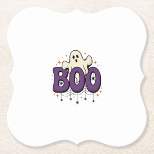 Halloween-Geist Buu Lustige Spinne Vintage_1 Untersetzer