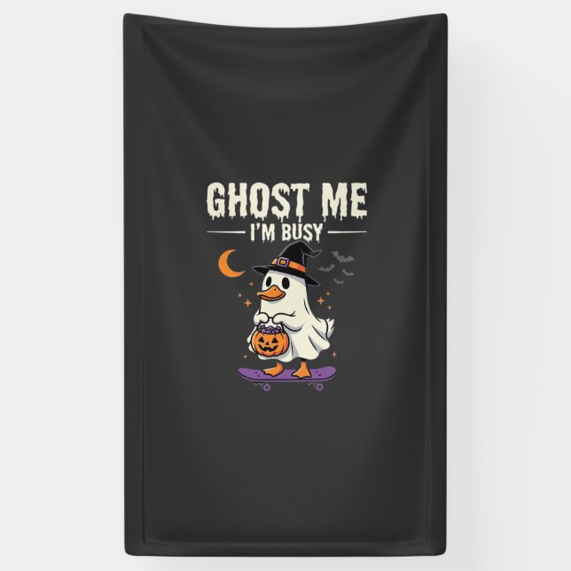 Halloween-Geist-Enten-Skateboard-Design_1 Banner (Vertikal)