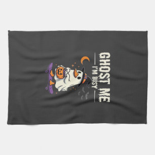 Halloween-Geist-Enten-Skateboard-Design_1 Geschirrtuch