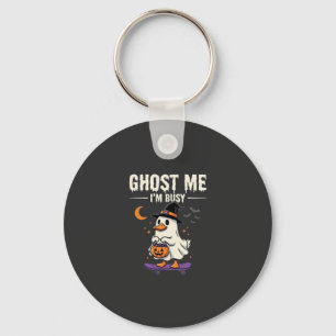 Halloween-Geist-Enten-Skateboard-Design_1 Schlüsselanhänger
