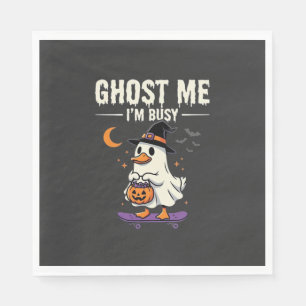 Halloween-Geist-Enten-Skateboard-Design_1 Serviette