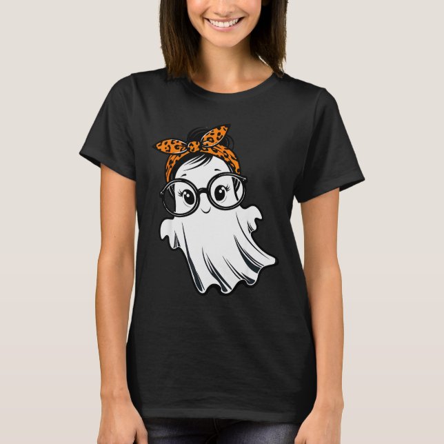 Halloween-Geist Gles Mädchen-Geist-Kostüm Augenglä T-Shirt (Vorderseite)