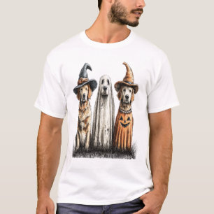 Halloween Geist Golden Retriever Hund T-Shirt