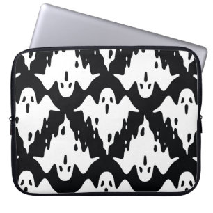 Halloween-Geist Grusel nahtloses Muster Laptopschutzhülle