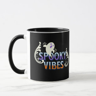 Halloween-Geist Gruselige Stimmung Typografie Lett Tasse