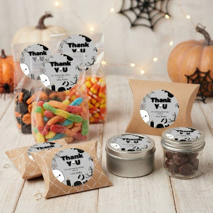 Halloween-Geist Gruseliger Dankeschön Geburtstagsp Runder Aufkleber