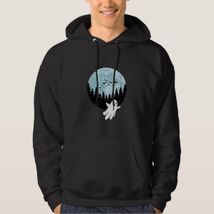 Halloween-Geist Gruseliger Wald Mond Vintage_1 Hoodie