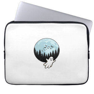 Halloween-Geist Gruseliger Wald Mond Vintage_1 Laptopschutzhülle