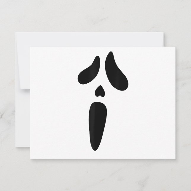 Halloween-Geist Gruseliges Gesicht Feiertag (Vorderseite)