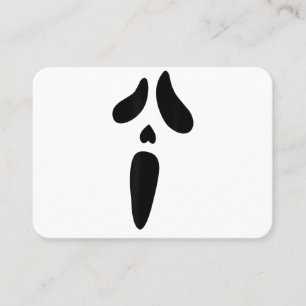 Halloween-Geist Gruseliges Gesicht Feiertag Visitenkarte