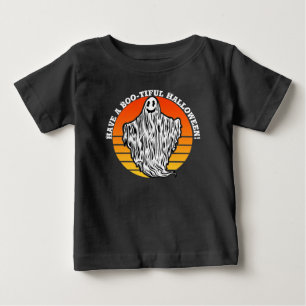 Halloween-Geist, hab ein Boo-tiful Retro-Vintage Baby T-shirt